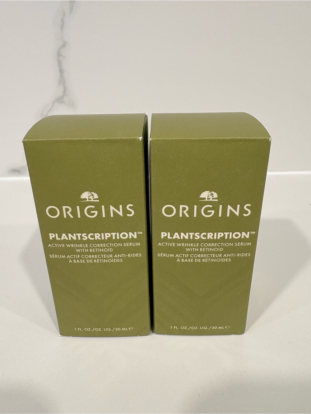 Origins Plantscription Active Wrinkle Correction Serum with Retinoid 30mlx2 NEW